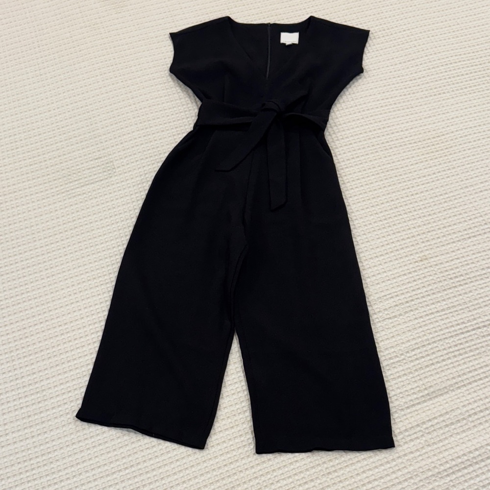 Anthropologie Black Sleeveless Jumpsuit